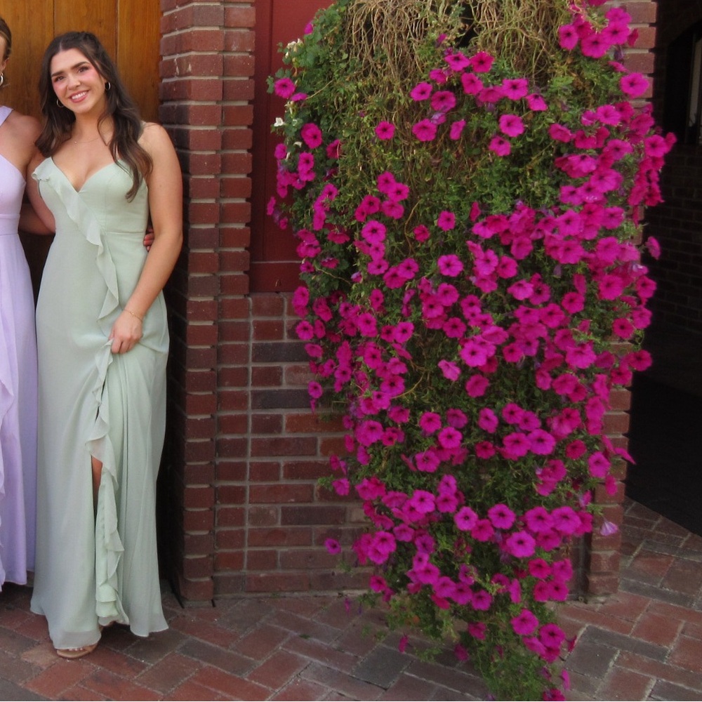 Azazie Dusty Sage Bridesmaid Dress